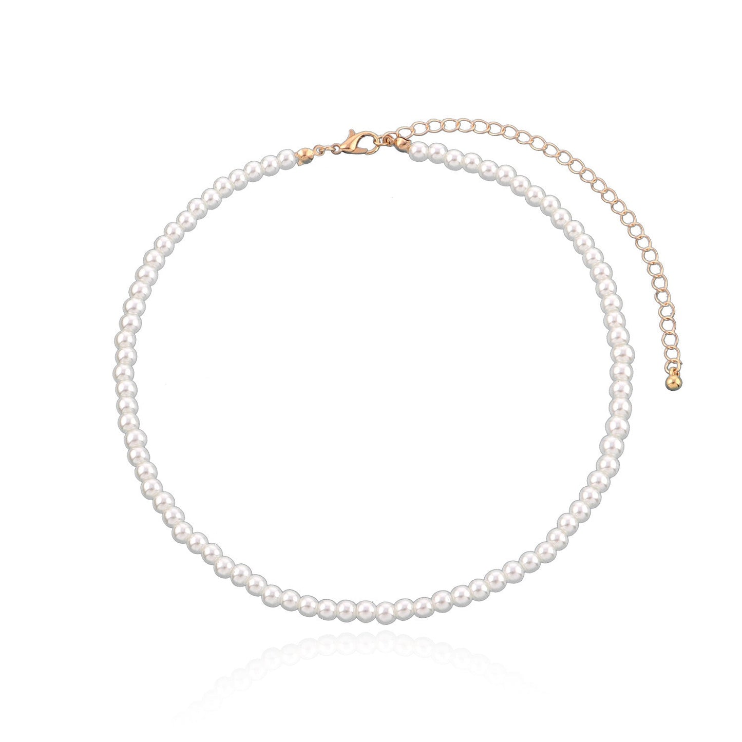 Simple Graceful Bright Pearl Necklace Women