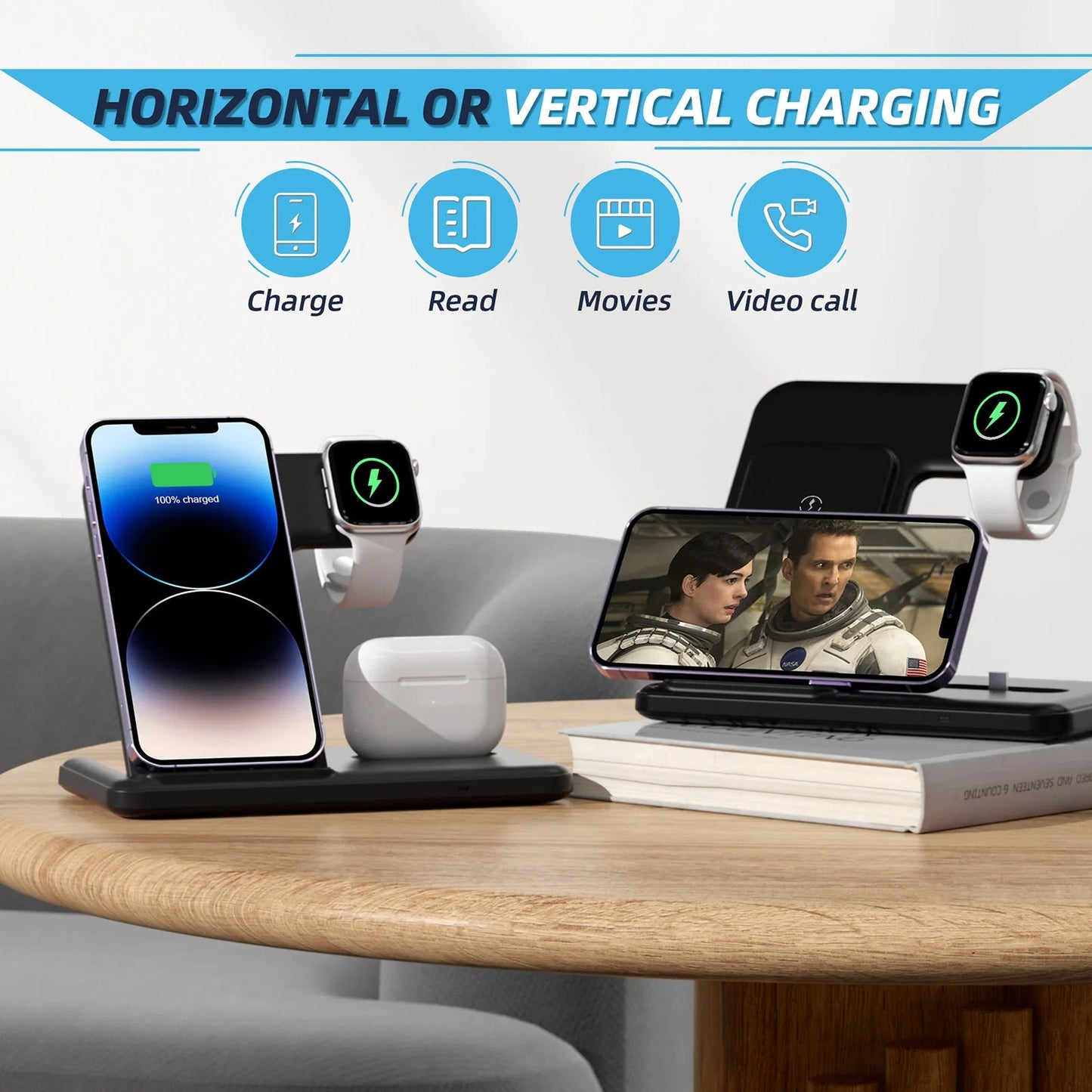 3 in 1 Wireless Charger Stand