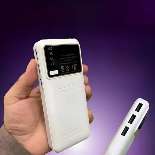 Power Bank with Digital Display and Built-in Light 20000mAh