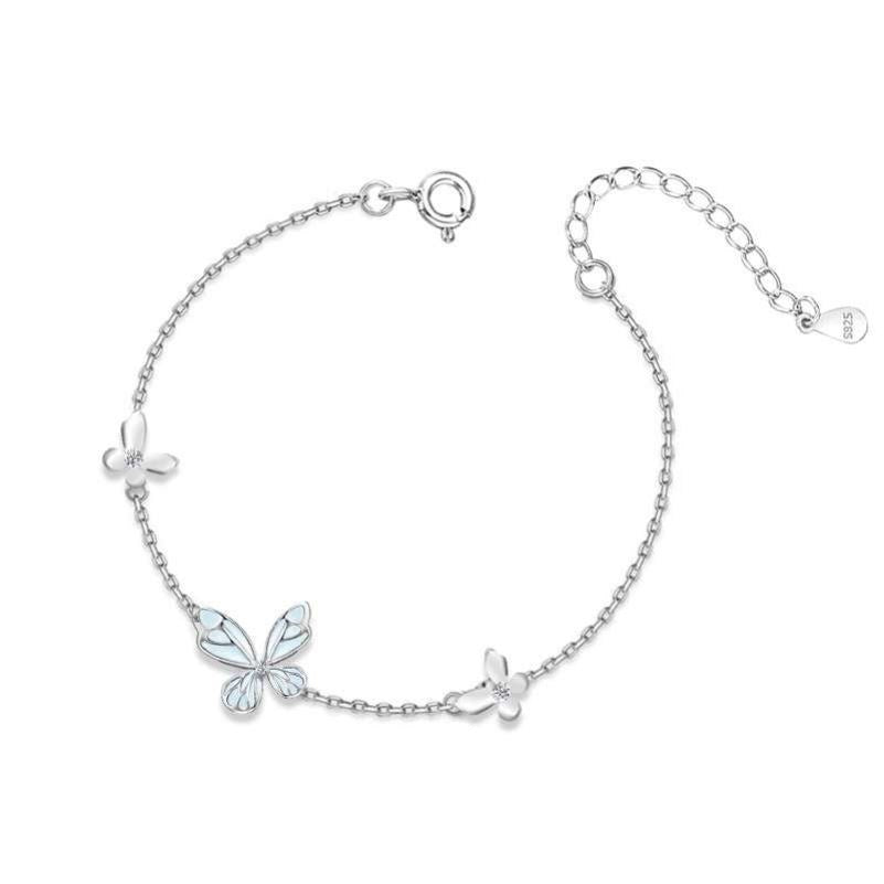 Butterfly Luminous Sterling Silver Necklace